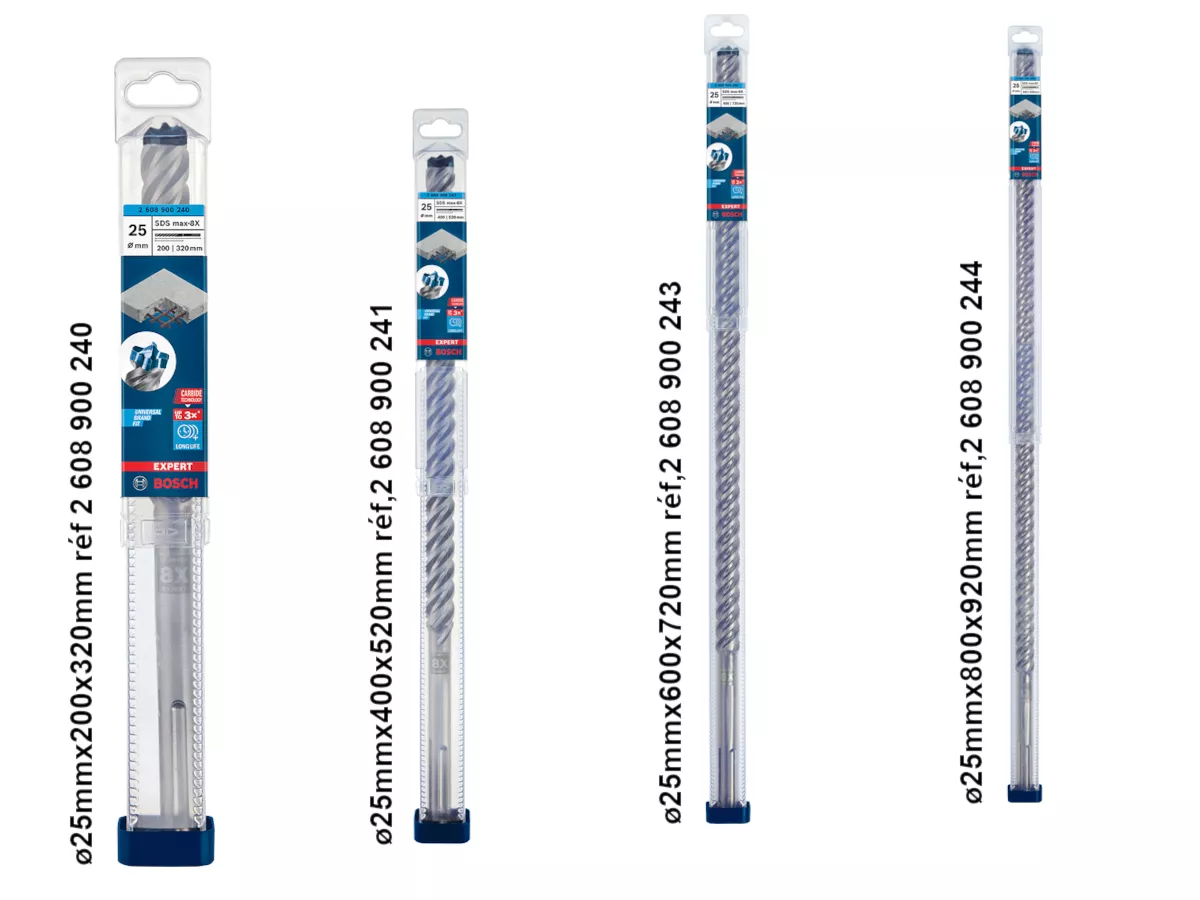 Forêt à béton Ø25mm SDS-max-8X BOSCH